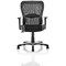 Victor Leather & Mesh Executive Chair, Height Adjustable Arms, Black