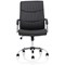 Carter Luxury Chair, Fixed Height Arms, Black