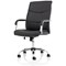 Carter Luxury Chair, Fixed Height Arms, Black