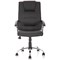 Thrift Executive Chair, Fixed Height Arms, Black