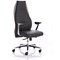 Mien Executive Chair, Fixed Height Arms, Black & Mink