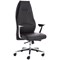 Mien Executive Chair, Fixed Height Arms, Black