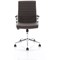 Ezra Executive Chair, Fixed Height Arms, Brown