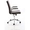 Ezra Executive Chair, Fixed Height Arms, Brown
