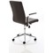 Ezra Executive Chair, Fixed Height Arms, Brown