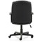 Bella Bonded Leather Executive Managers Chair, Fixed Height Arms, Black