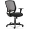 Mave Mesh Task Operator Chair, Fixed Height Arms, Black