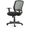 Mave Mesh Task Operator Chair, Fixed Height Arms, Black