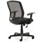 Mave Mesh Task Operator Chair, Fixed Height Arms, Black