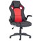 Enzo Racing Red and Black Leather Chair