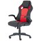 Enzo Racing Red and Black Leather Chair