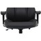 Hampshire Plus Managers Leather Chair, Black