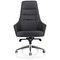 Fenton Leather High Back Chair - Black