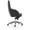 Fenton Leather Medium Back Chair, Black