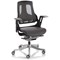 Zure Mesh Back Executive Chair, Height Adjustable Arms, Charcoal Zure Mesh Back Executive Chair, Height Adjustable Arms, Charcoal