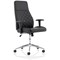 Luca Medium Back Chair, Height Adjustable Arms, Black