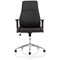 Luca Medium Back Chair, Height Adjustable Arms, Black