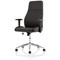 Luca Medium Back Chair, Height Adjustable Arms, Black