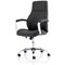 Ohio High Back Leather Chair, Black