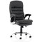Ontario Executive Chair, Fixed Height Arms, Black