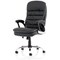 Ontario Executive Chair, Fixed Height Arms, Black
