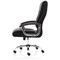 Dallas Black PU Chair, Fixed Height Arms, Black