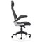 Saturn Executive Mesh Back Chair, Headrest, Folding Arms, Black