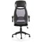 Saturn Executive Mesh Back Chair, Headrest, Folding Arms, Black