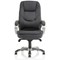 Oscar Black Executive Chair, Fixed Height Arms, Black