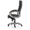 Oscar Black Executive Chair, Fixed Height Arms, Black