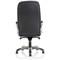 Oscar Black Executive Chair, Fixed Height Arms, Black