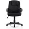 Bella Executive Managers Chair, Fixed Height Arms, Black