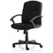 Bella Executive Managers Chair, Fixed Height Arms, Black