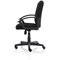 Bella Executive Managers Chair, Fixed Height Arms, Black