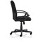 Bella Executive Managers Chair, Fixed Height Arms, Black