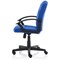 Bella Executive Managers Chair, Fixed Height Arms, Blue