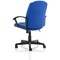 Bella Executive Managers Chair, Fixed Height Arms, Blue