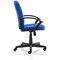 Bella Executive Managers Chair, Fixed Height Arms, Blue