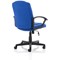 Bella Executive Managers Chair, Fixed Height Arms, Blue