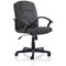 Bella Executive Managers Chair, Fixed Height Arms, Charcoal