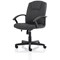 Bella Executive Managers Chair, Fixed Height Arms, Charcoal