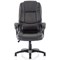 Dakota High Back Executive Chair, Fixed Height Arms, Black