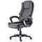 Dakota High Back Executive Chair, Fixed Height Arms, Black