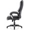 Dakota High Back Executive Chair, Fixed Height Arms, Black
