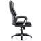Dakota High Back Executive Chair, Fixed Height Arms, Black