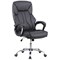 Stratford High Back Executive Chair, Fixed Height Arms, Black