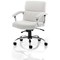 Desire Medium Executive Chair, Fixed Height Arms, White
