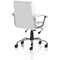 Desire Medium Executive Chair, Fixed Height Arms, White