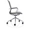 Lucia Executive Chair, Chrome Frame, Fixed Height Arms, Black