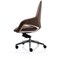 Olive Executive Chair, Fixed Height Arms, Brown